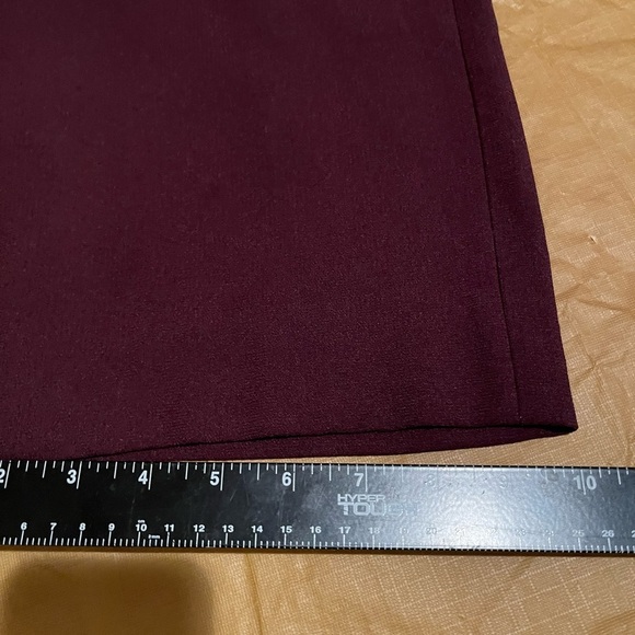 Kenar size 10 plum high rise wide leg dress pants flat zip front - Picture 11 of 15